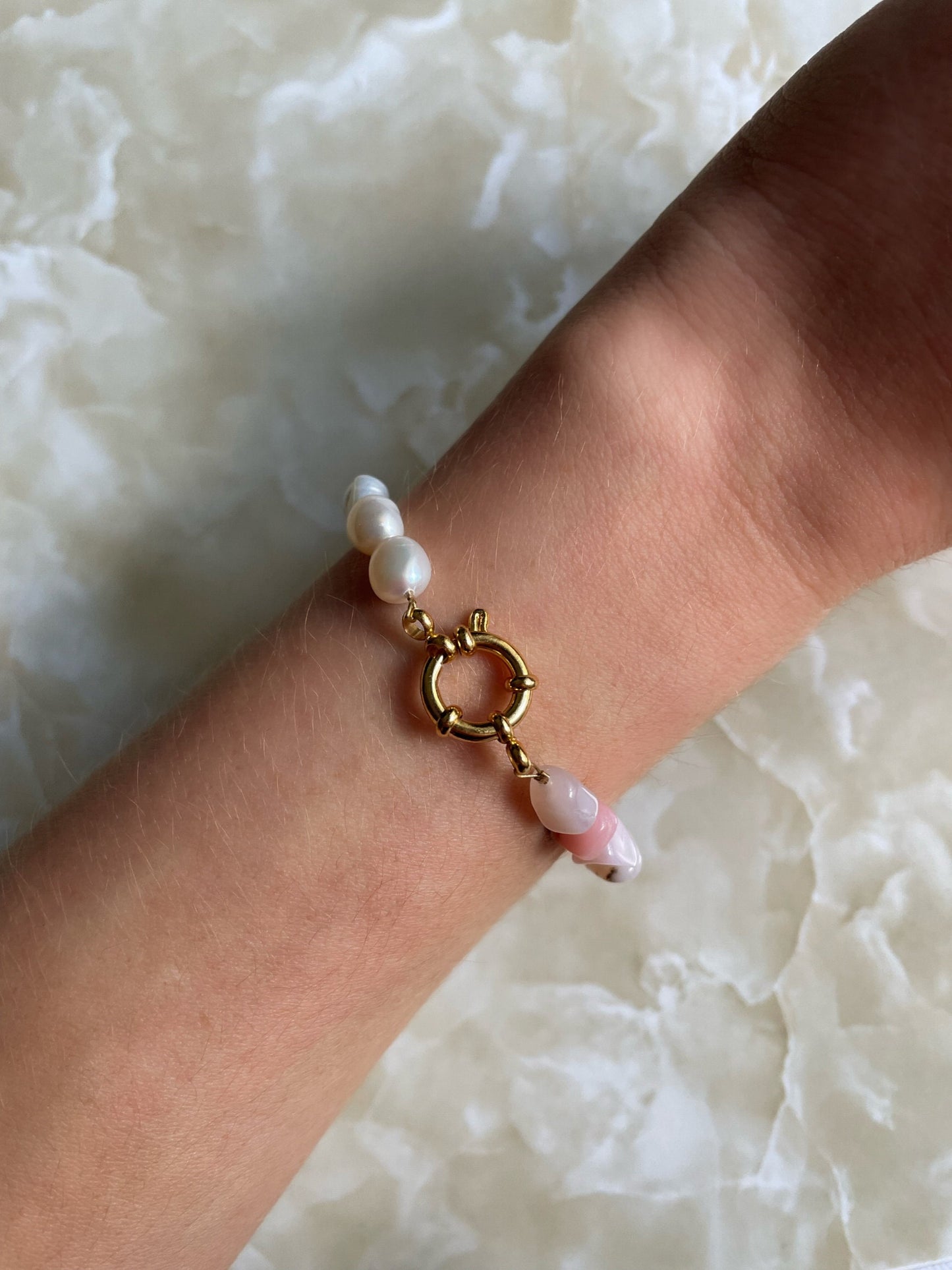 Feline half and half bracelet